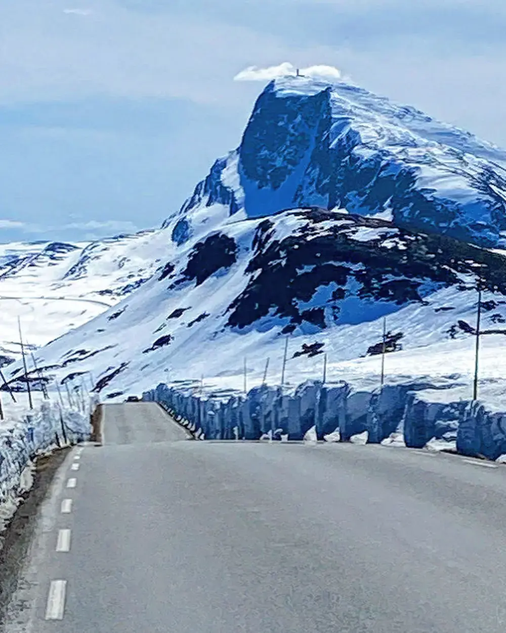 Filming on roads in Norway