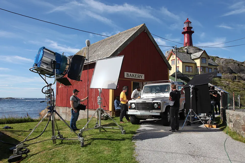 Professional film production team in Norway